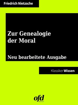 cover image of Zur Genealogie der Moral